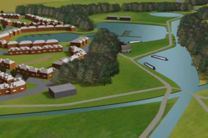 Waterside housing. UK
