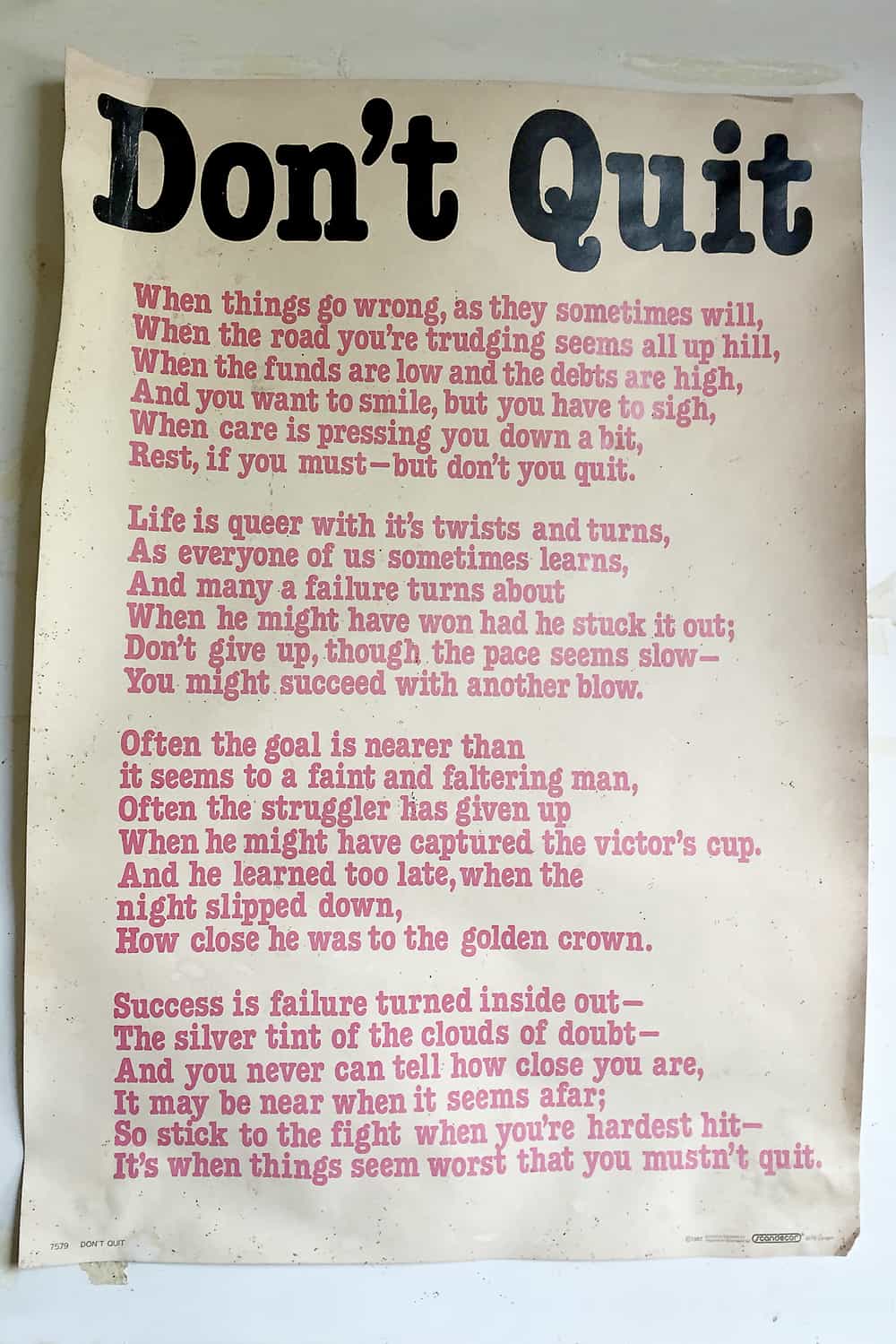 Don’t Quit